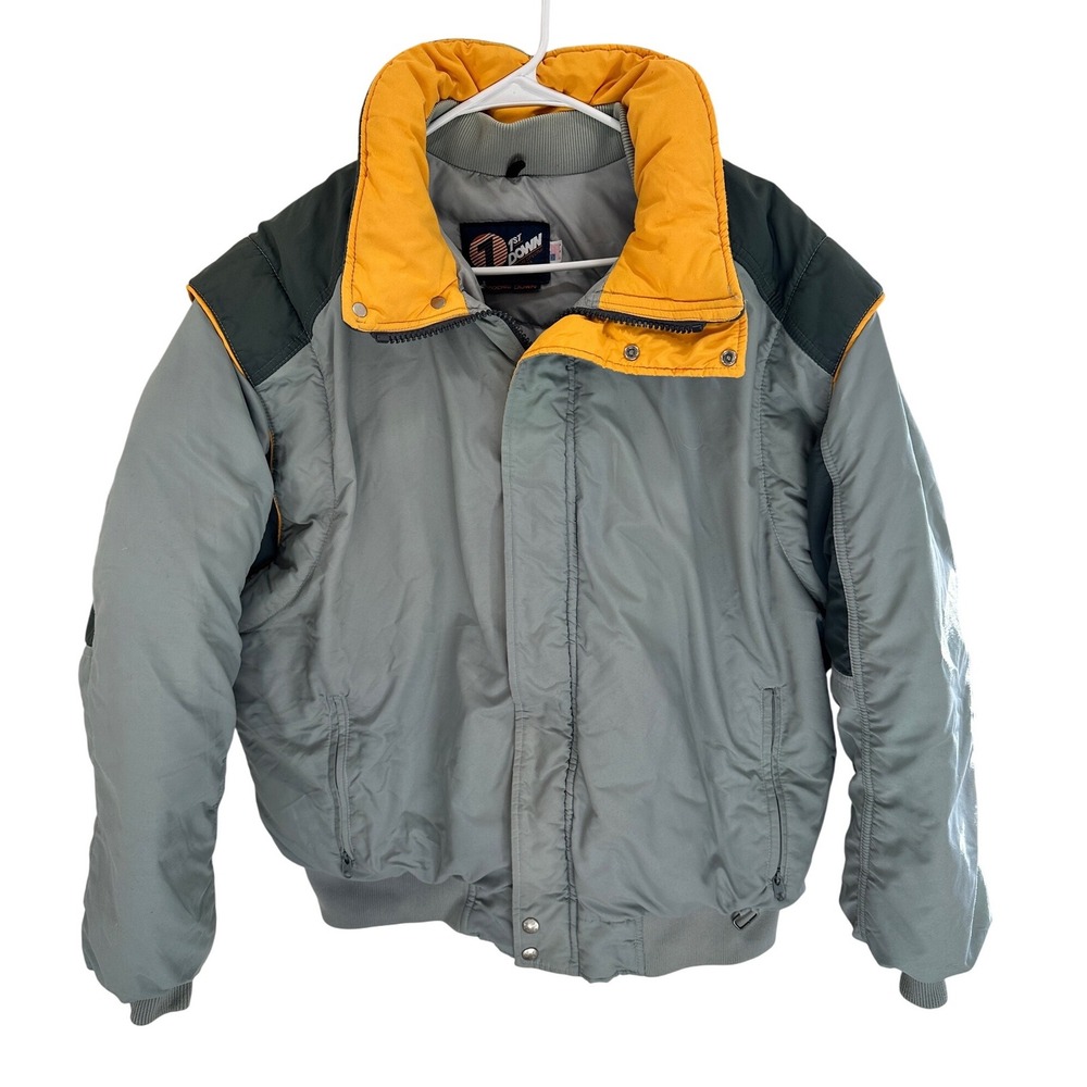 1st Down Men's Goose Down Puffer Jacket Ski Snowboard Winter Warm XXL